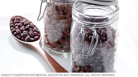 Jars of dried beans